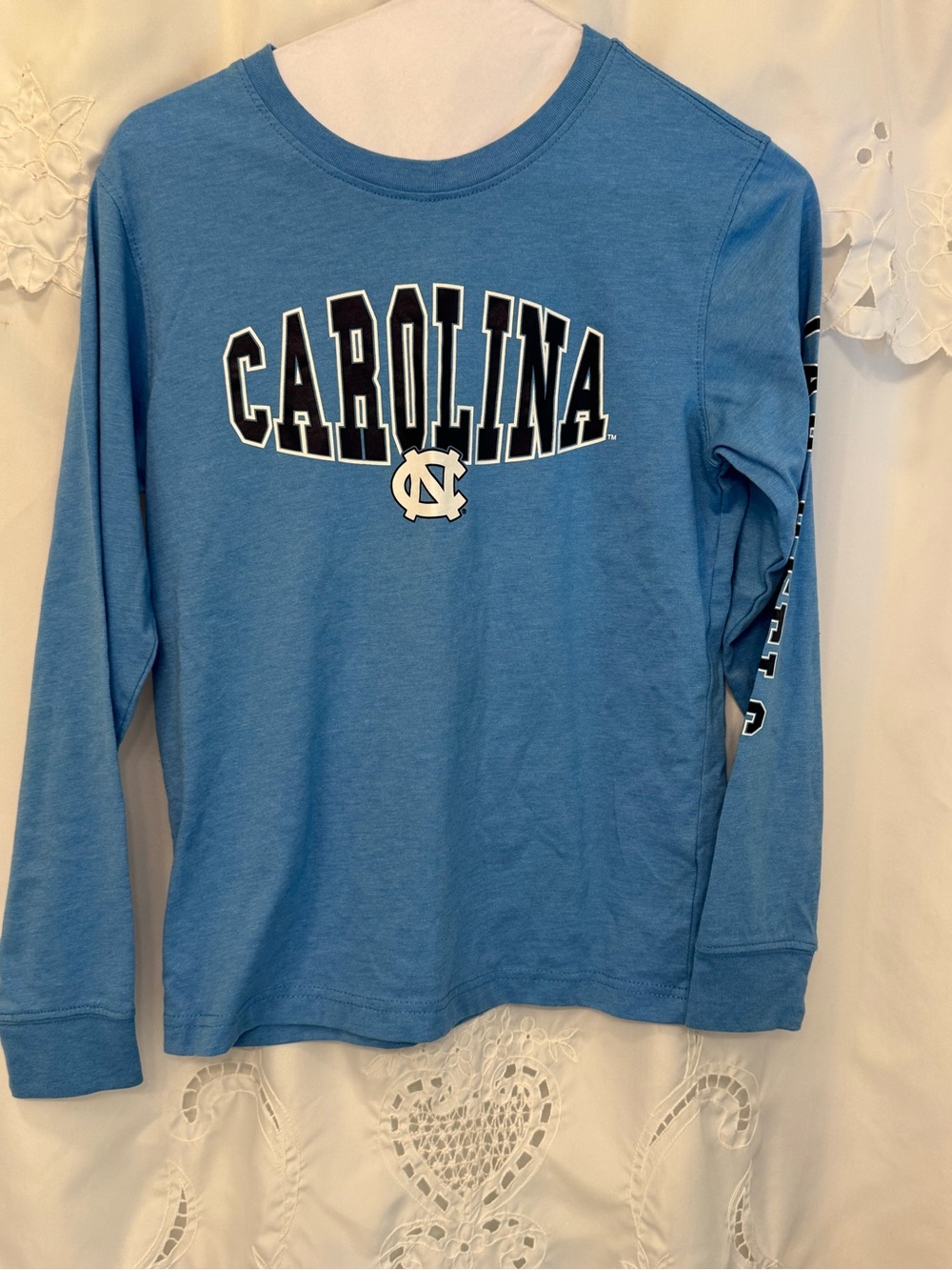 Carolina Tar Heels UNC Long-Sleeve Kids Shirt - Light Blue